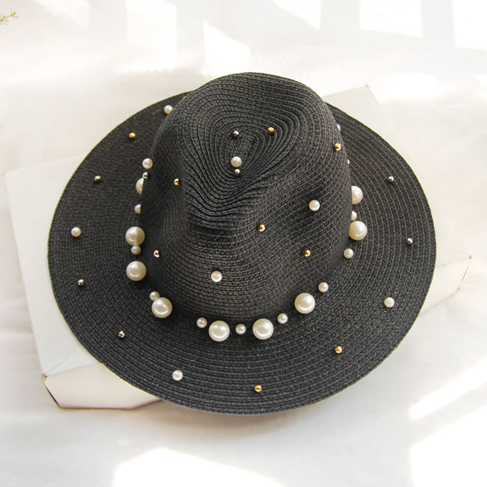 Variant image for Madilyn Zonnehoed met Parels Elegante Stijl voor Dames-3