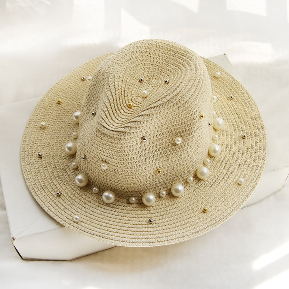 Variant image for Madilyn Zonnehoed met Parels Elegante Stijl voor Dames-2