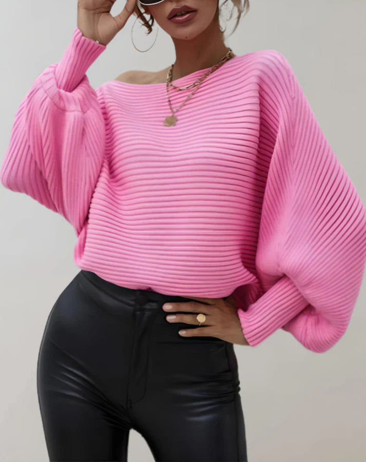 FINA - Maglione a coste comodo per un look alla moda