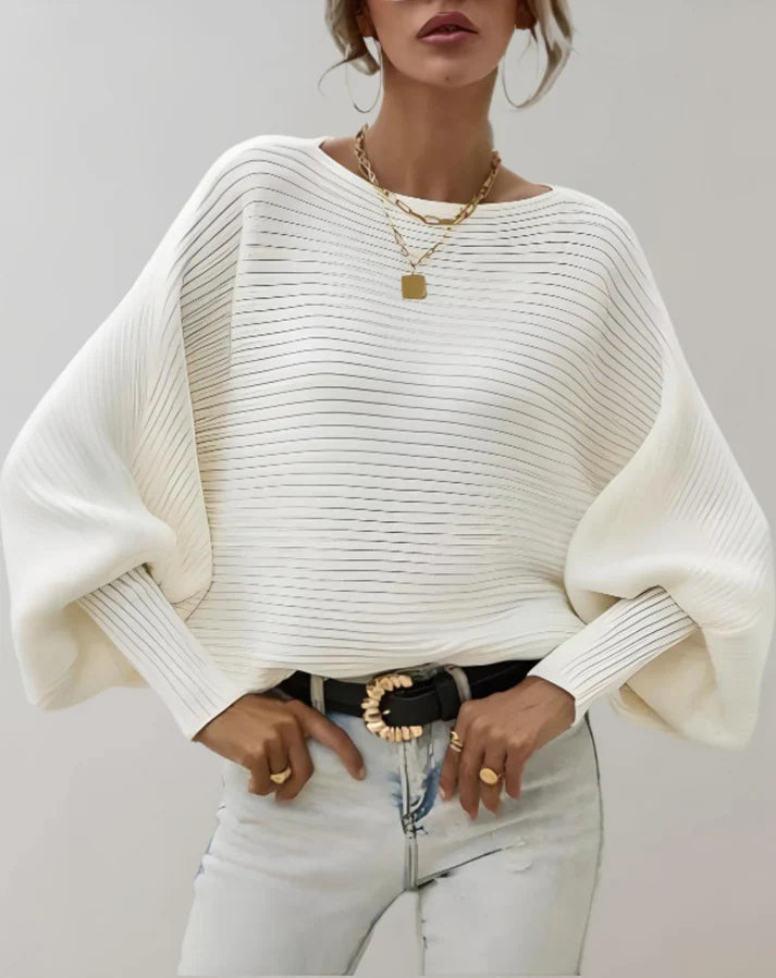 FINA - Maglione a coste comodo per un look alla moda