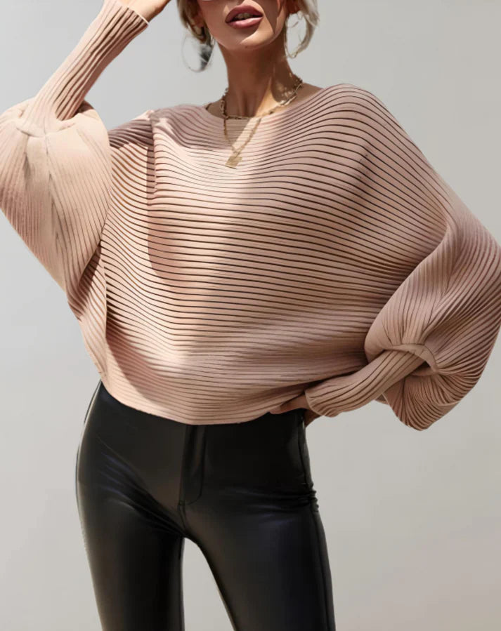 FINA - Maglione a coste comodo per un look alla moda