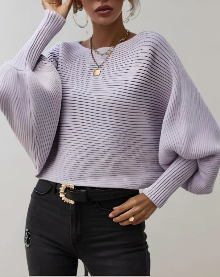 FINA - Maglione a coste comodo per un look alla moda