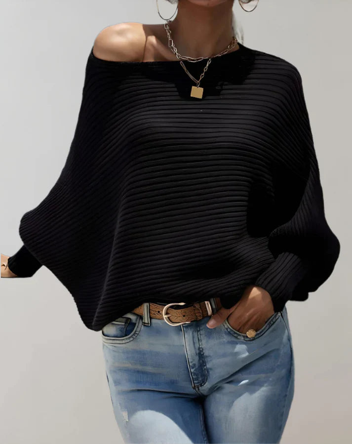 FINA - Maglione a coste comodo per un look alla moda
