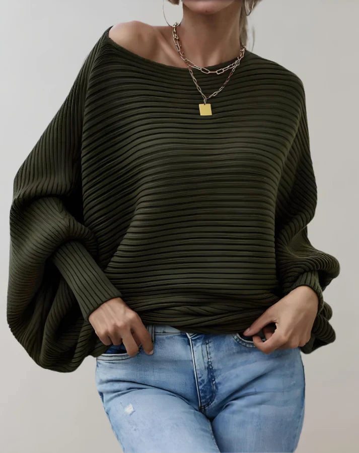 FINA - Maglione a coste comodo per un look alla moda