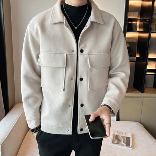 Brandon Jas - Wollen Casual Warme Herfst Jas Voor Mannen