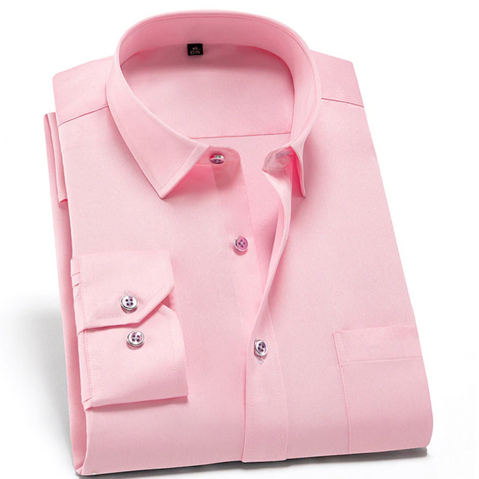 NOVAFLEX – Camicia da uomo comoda e senza pieghe in stretch