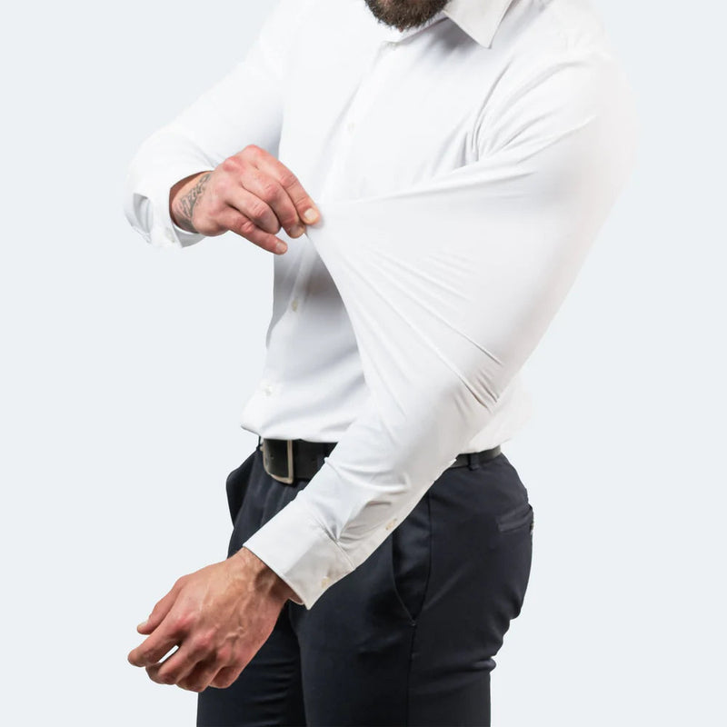 NOVAFLEX – Camicia da uomo comoda e senza pieghe in stretch