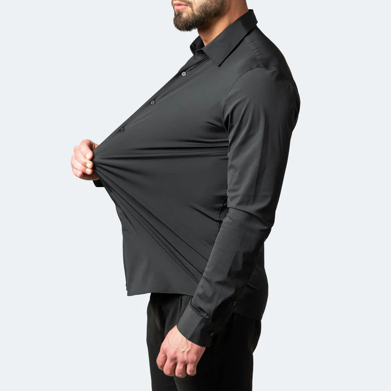 NOVAFLEX – Camicia da uomo comoda e senza pieghe in stretch