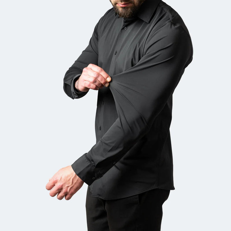 NOVAFLEX – Camicia da uomo comoda e senza pieghe in stretch