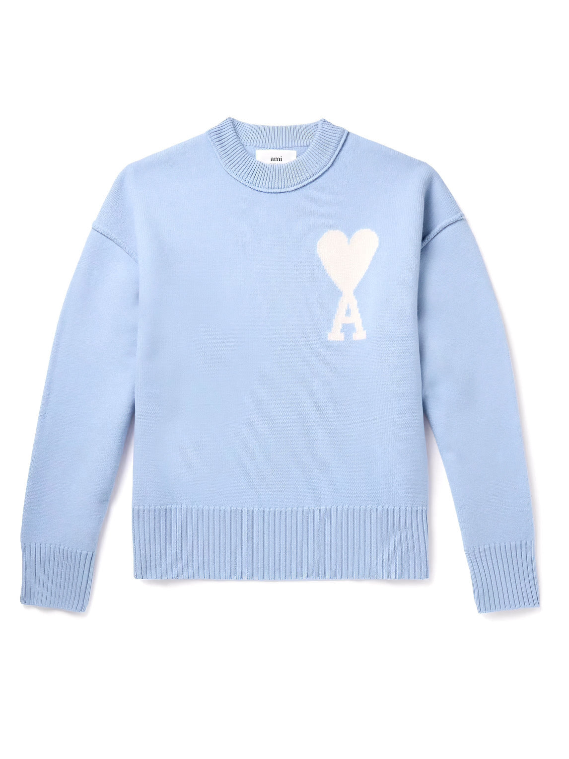 Ami Paris Maglione con Logo a Cuore per Uomo | Morbido & Elegante Maglione con Vestibilità Rilassata