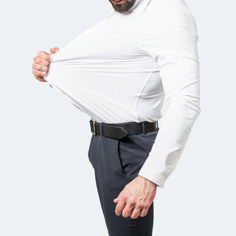NOVAFLEX – Camicia da uomo comoda e senza pieghe in stretch