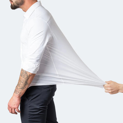 NOVAFLEX – Camicia da uomo comoda e senza pieghe in stretch