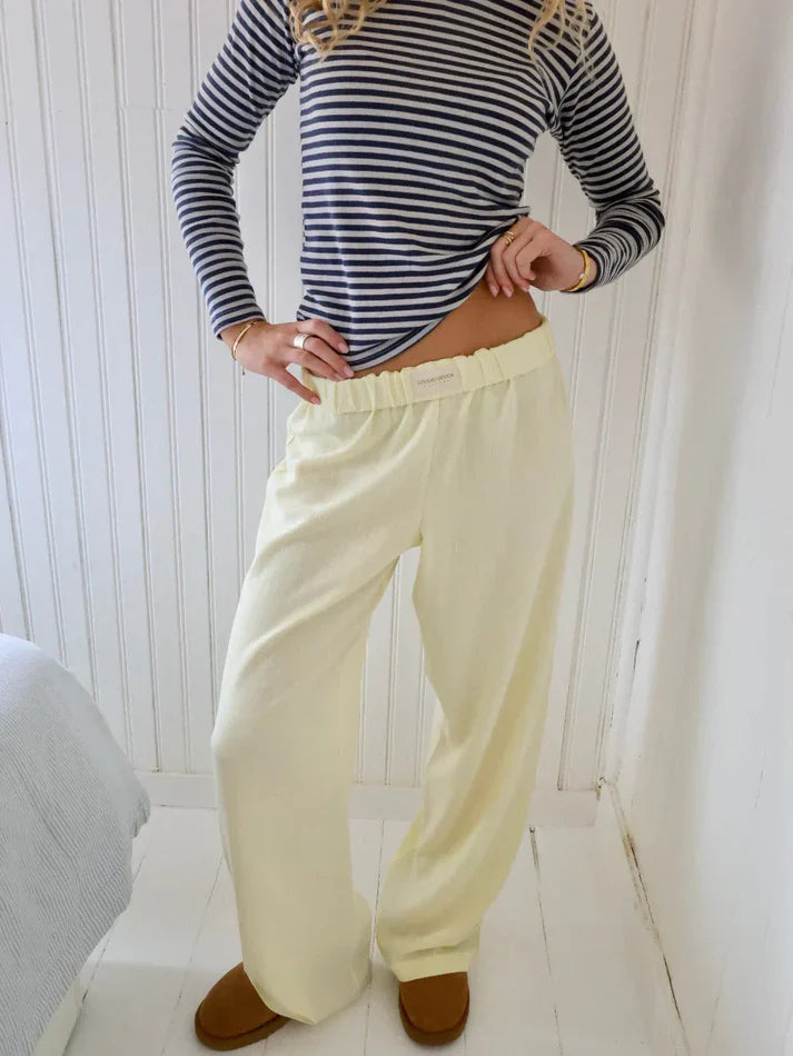 IVY – Dames Lounge Broek met Rechte Pijpen | Warme & Stijlvolle Loungewear voor Herfst & Winter