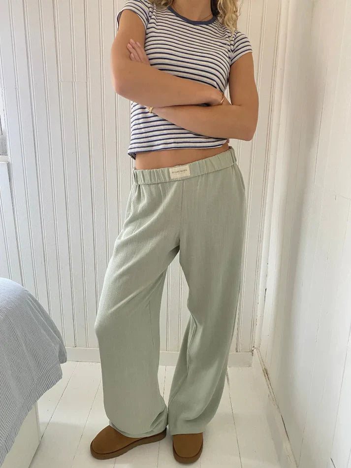 IVY – Dames Lounge Broek met Rechte Pijpen | Warme & Stijlvolle Loungewear voor Herfst & Winter