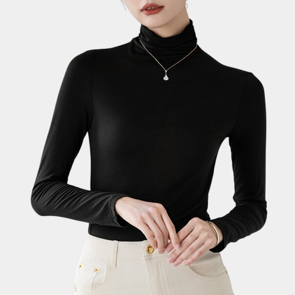 YARA - Maglione a collo alto alla moda per donna