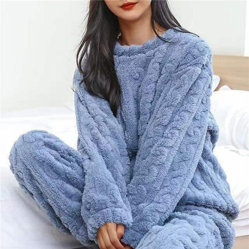 FLOKI - Pijama de forro polar esponjoso para mujer