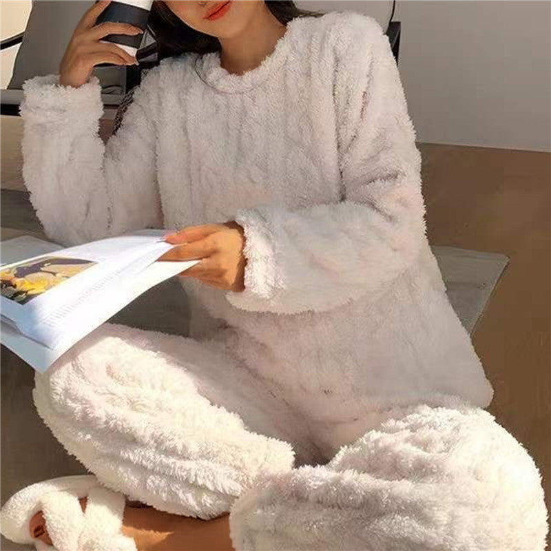 FLOKI - Pijama de forro polar esponjoso para mujer