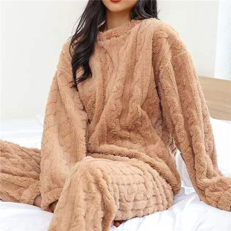 FLOKI - Pijama de forro polar esponjoso para mujer