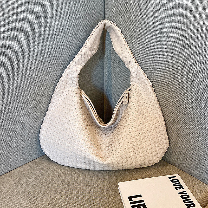 Variant image for Belinda Geweven Schoudertas Dames Dieprood Stijlvolle Mode-2