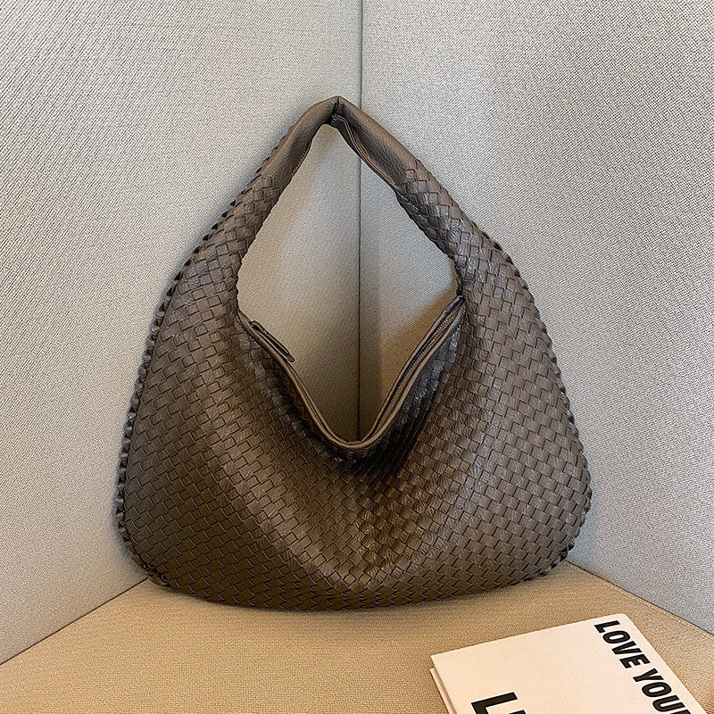 Variant image for Belinda Geweven Schoudertas Dames Dieprood Stijlvolle Mode-1