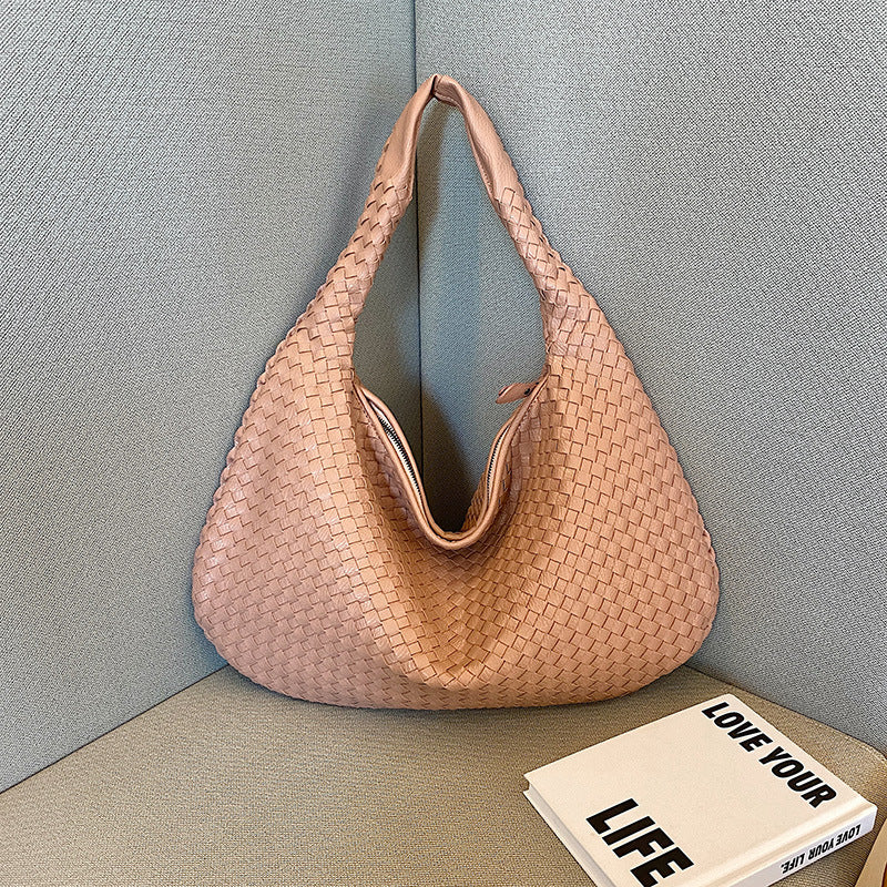 Variant image for Belinda Geweven Schoudertas Dames Dieprood Stijlvolle Mode-8