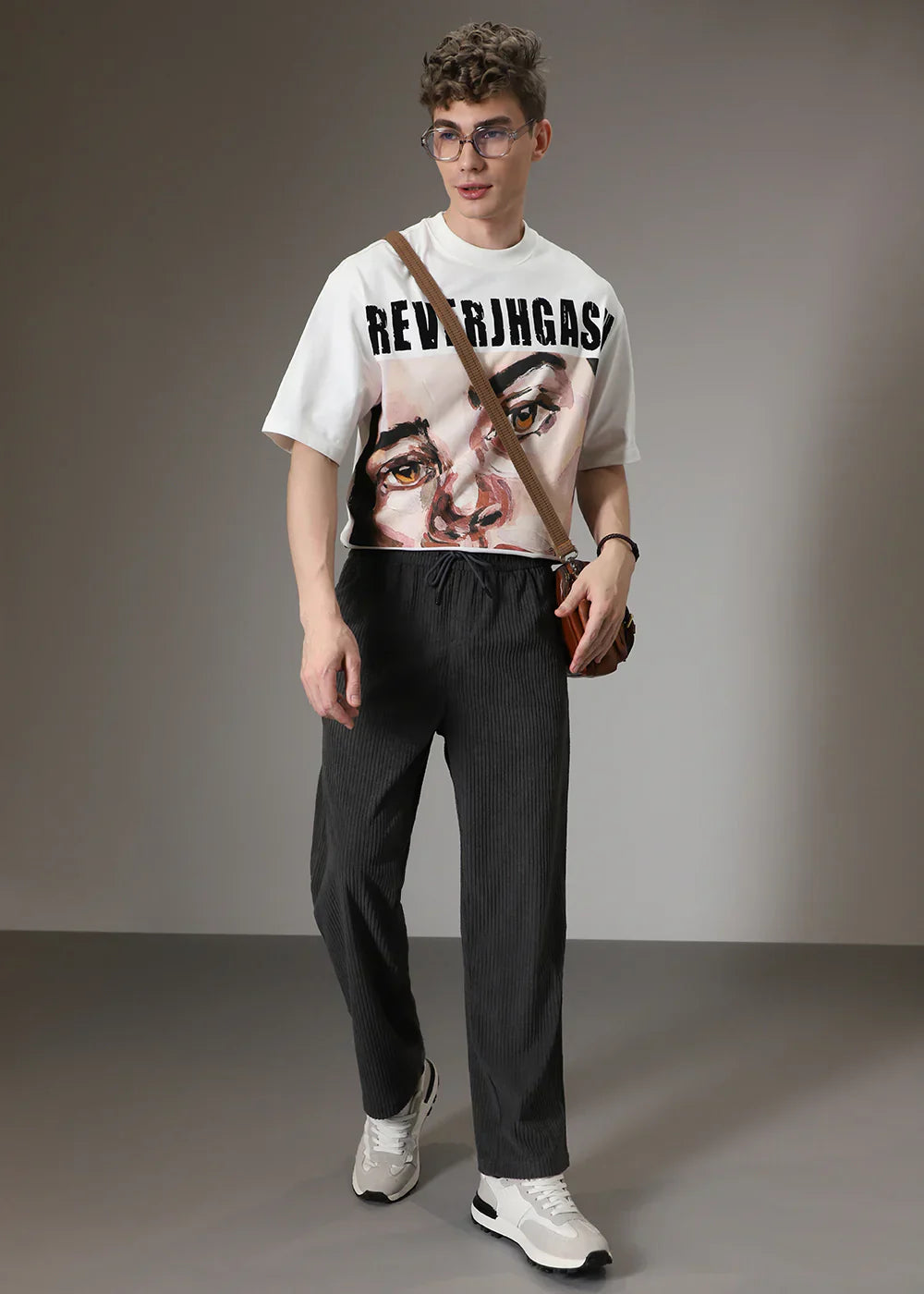 Pantaloni a coste Klassice chino da uomo