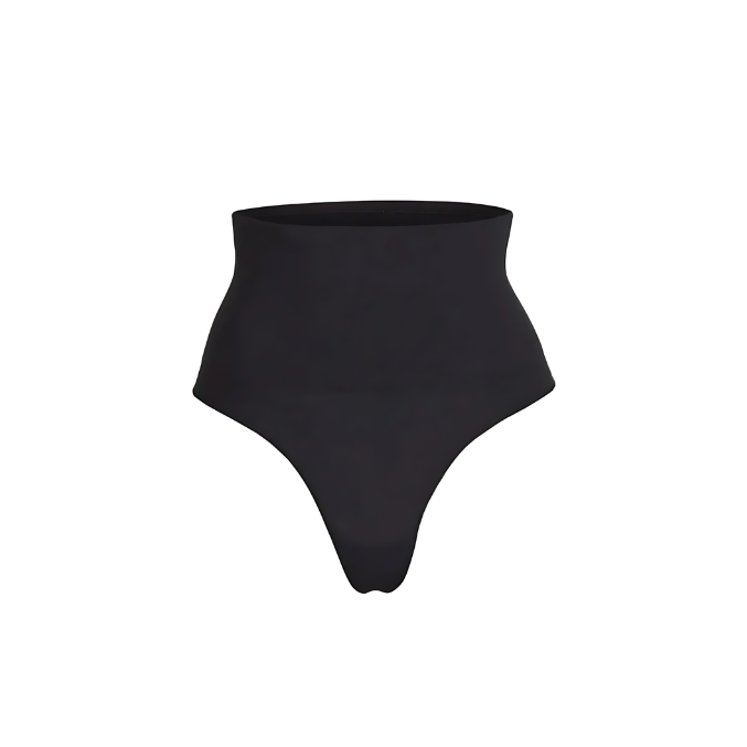 Vrouwen Tummy Control String Zwart M Katoen-5
