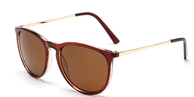 Lilliana Retro Ronde Zonnebril Dames Vintage Stijl met Gepolariseerde Lenzen-2