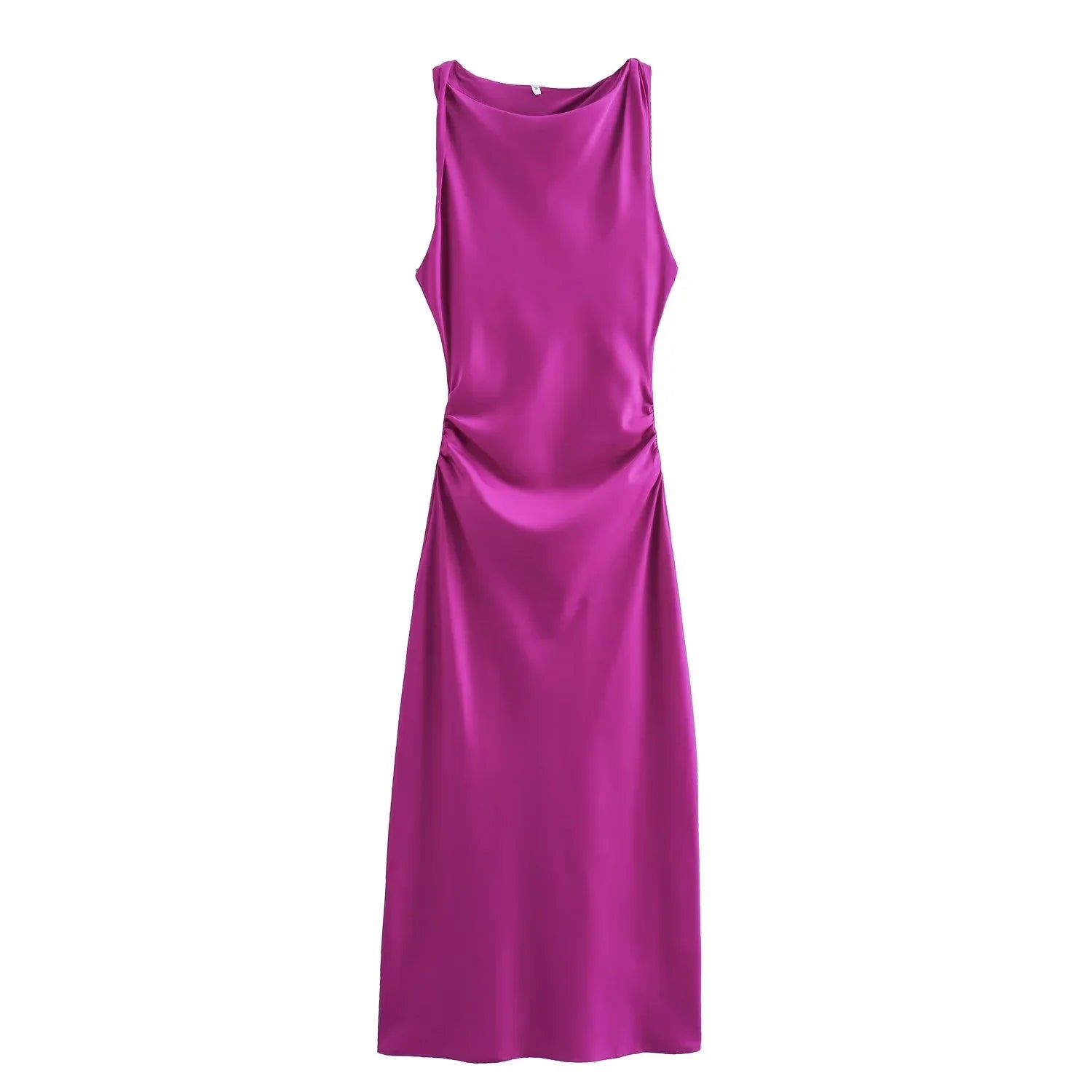 Variant image for Dames Midi Jurk Mouwloos Elegante Zomer Kleding voor Feestelijke Gelegenheden-6