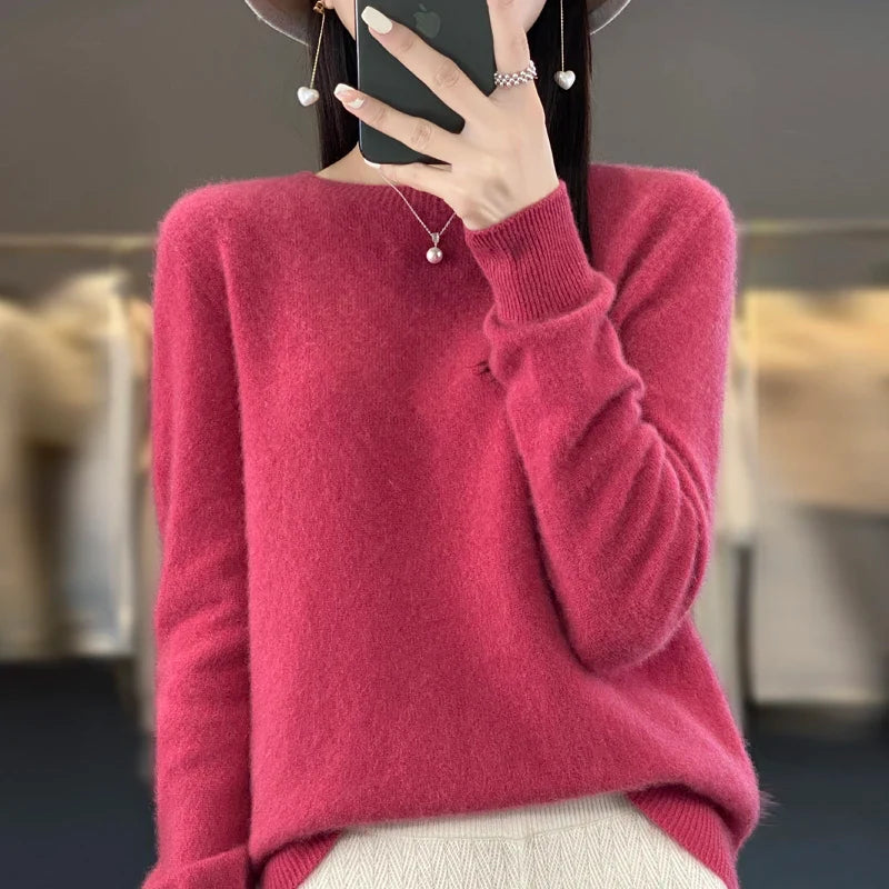 MAREN – Fijne Merino Knit | Luxe Gebreide Trui voor Herfst & Winter