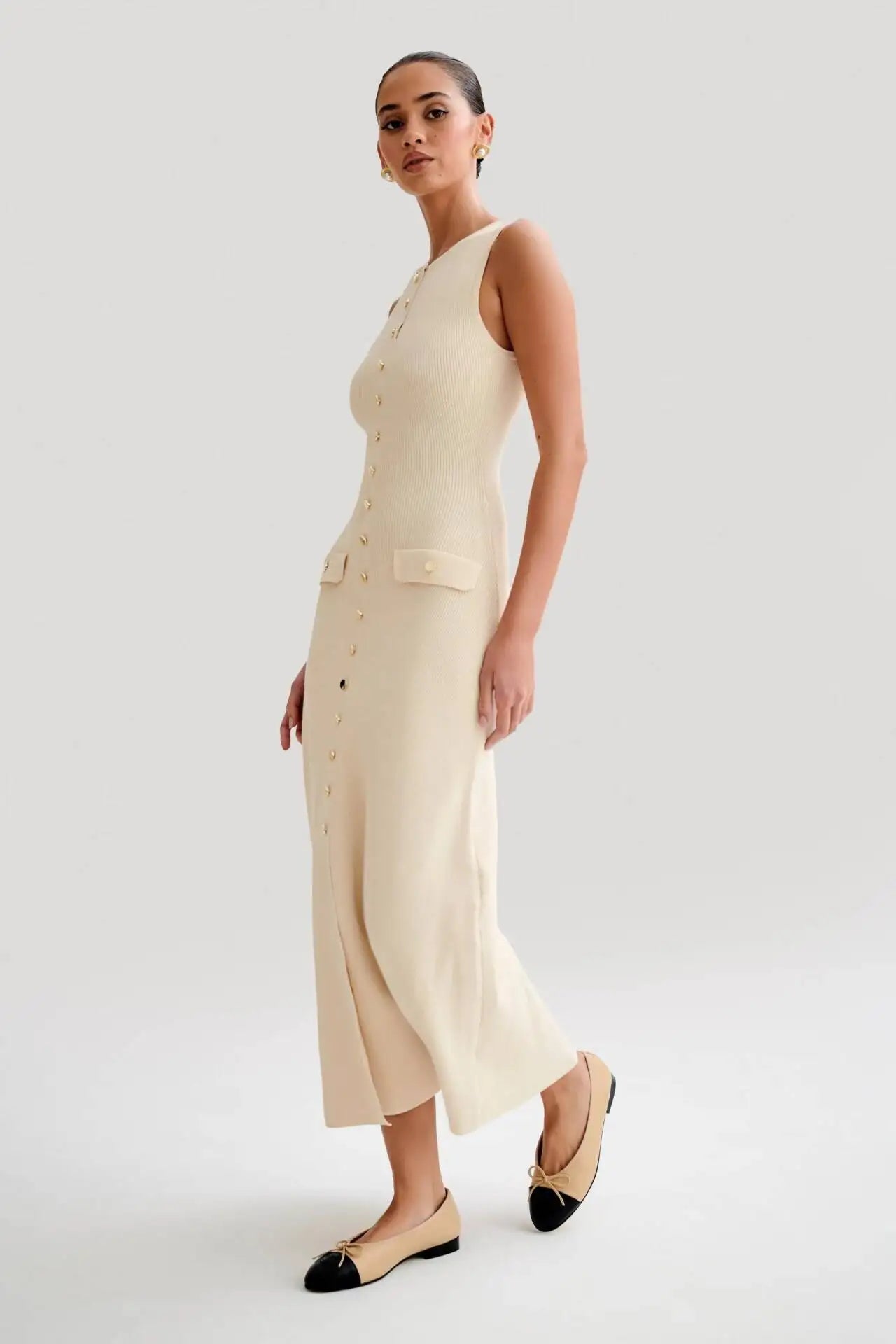 Dames Lange Jurk Mouwloos Elegante Bodycon Stijl voor Zomerfeesten-5