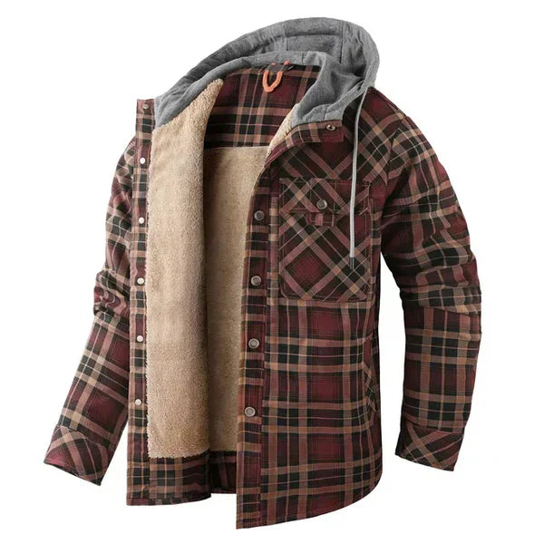 WYATT - Camisa de cuadros ajustada para hombres