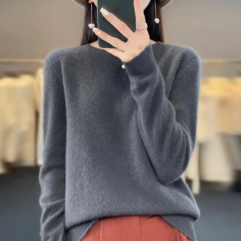 MAREN – Fijne Merino Knit | Luxe Gebreide Trui voor Herfst & Winter