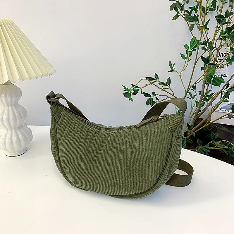 Variant image for Gracie Corduroy Schoudertas Dames - Stijlvolle Eco-vriendelijke Mode-5
