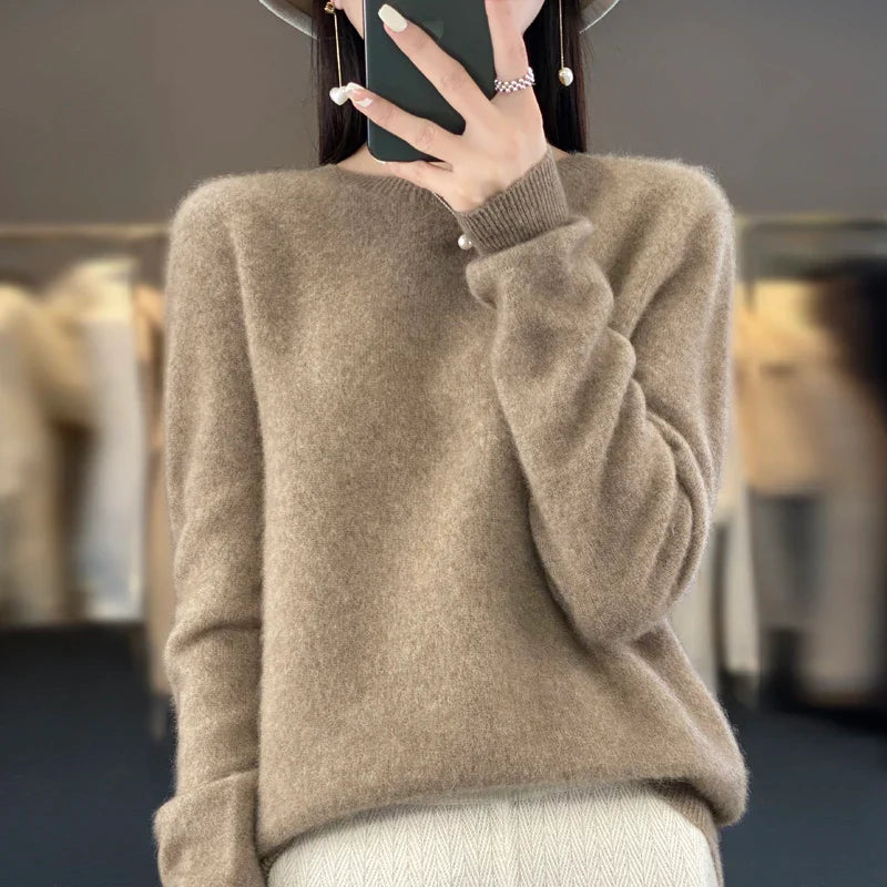 MAREN – Fijne Merino Knit | Luxe Gebreide Trui voor Herfst & Winter