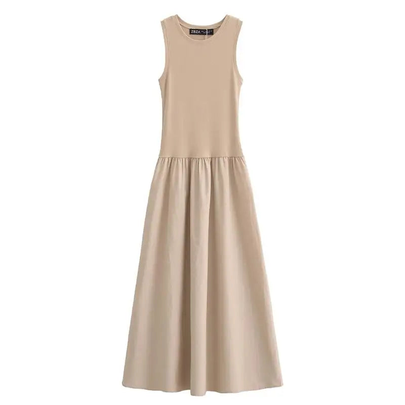 Zomer Kleding Dames Eenvoudige Chic Jurk voor Elegante Vakantiedagen-1