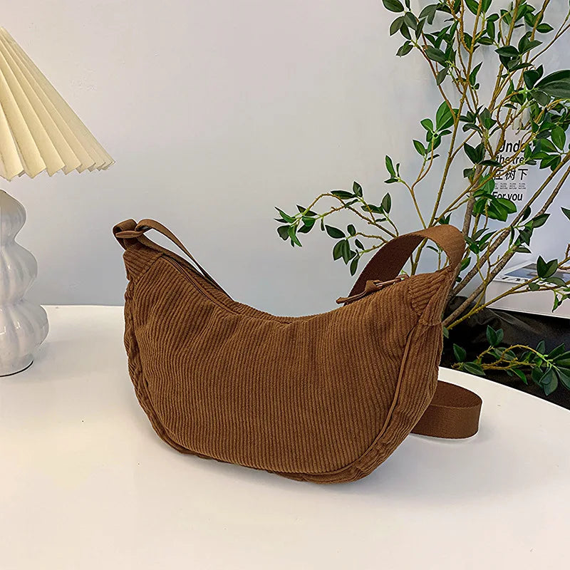 Variant image for Gracie Corduroy Schoudertas Dames - Stijlvolle Eco-vriendelijke Mode-3