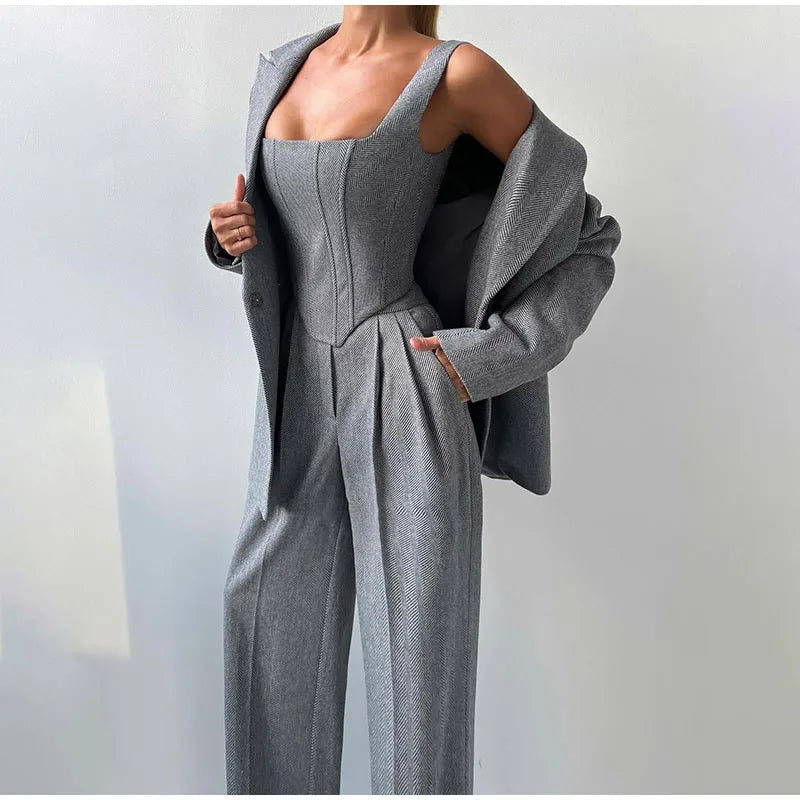 LINA – Set elegante tricolore | Business e Chic