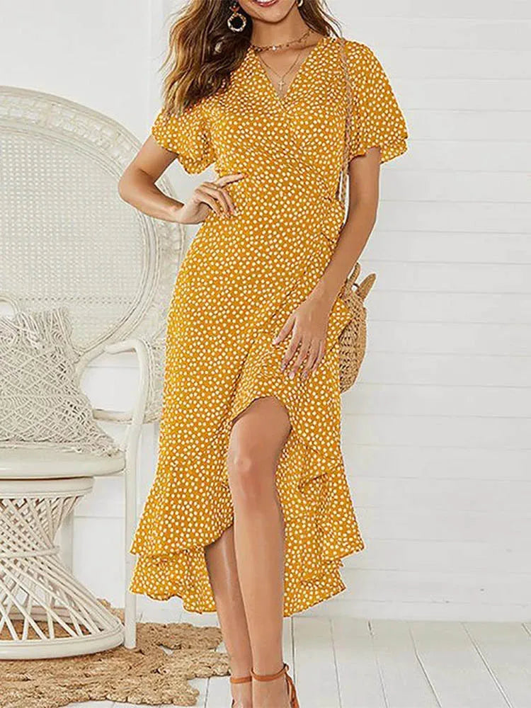 Variant image for Dames Maxi Jurk Bloemenprint Boho Stijl voor Zomer-8