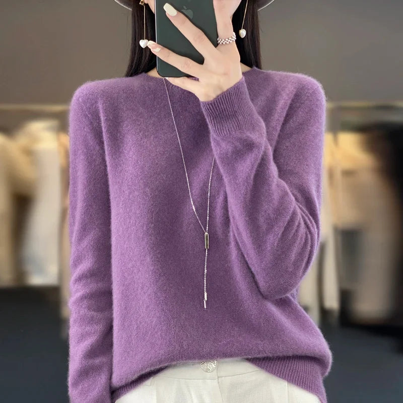 MAREN – Fijne Merino Knit | Luxe Gebreide Trui voor Herfst & Winter