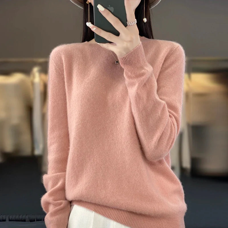 MAREN – Fijne Merino Knit | Luxe Gebreide Trui voor Herfst & Winter