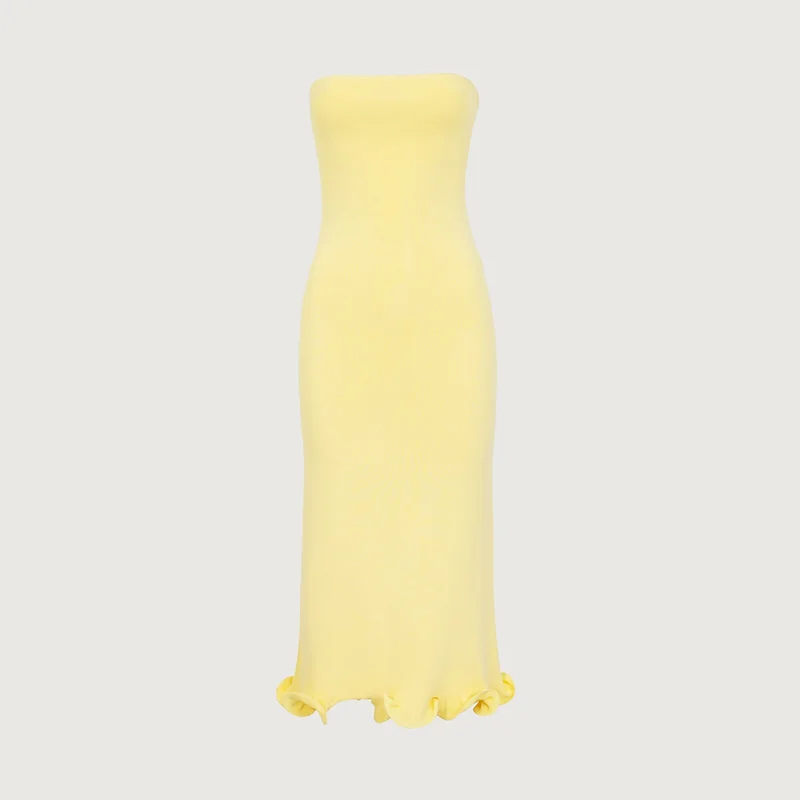 Variant image for Dames Mini Jurk Gebreid met Contrastkleur - Stijlvolle Feestelijke Kleding-9
