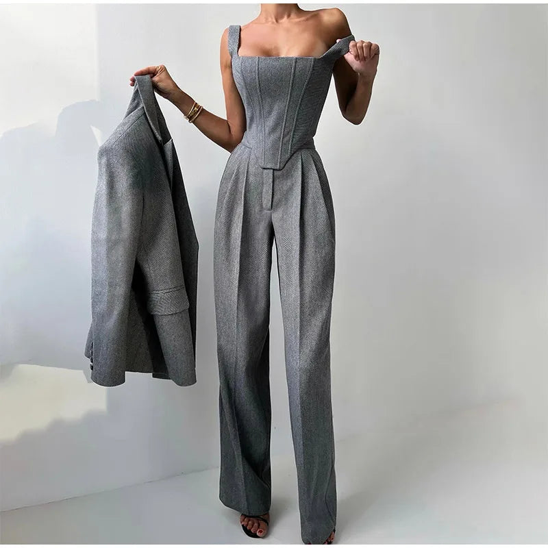 LINA – Set elegante tricolore | Business e Chic