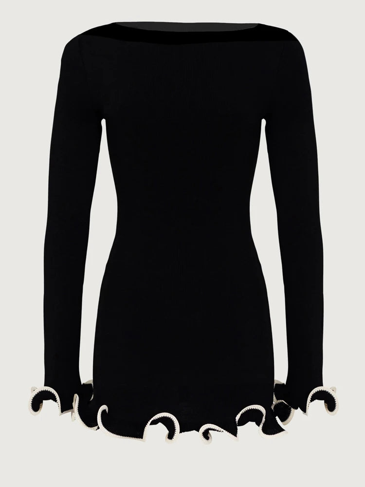 Dames Mini Jurk Hoge Taille Elegante Slanke Stijl voor Zomerfeestjes-6