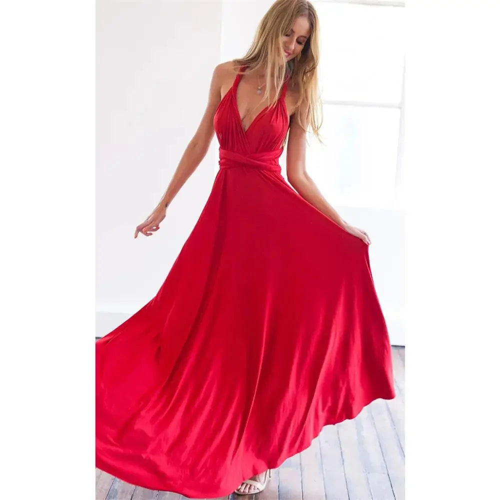 Dames Maxi Jurk Boho Stijl - Lange Zomerjurk voor Feesten en Bruiloften-4