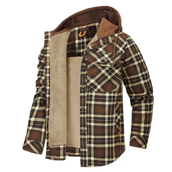 WYATT - Camisa de cuadros ajustada para hombres
