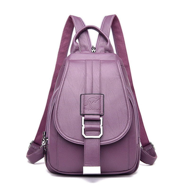 Variant image for Stijlvolle Leren Rugzak Dames - Ruimte voor Laptop en Essentials-5