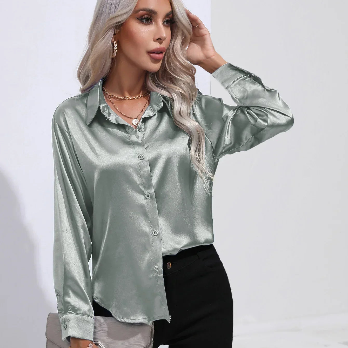 EMMA - Camicia in raso