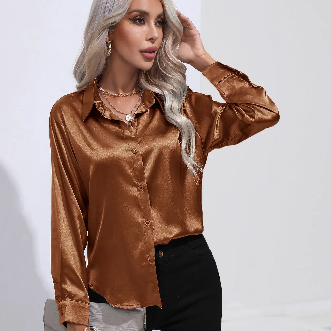 EMMA - Camicia in raso