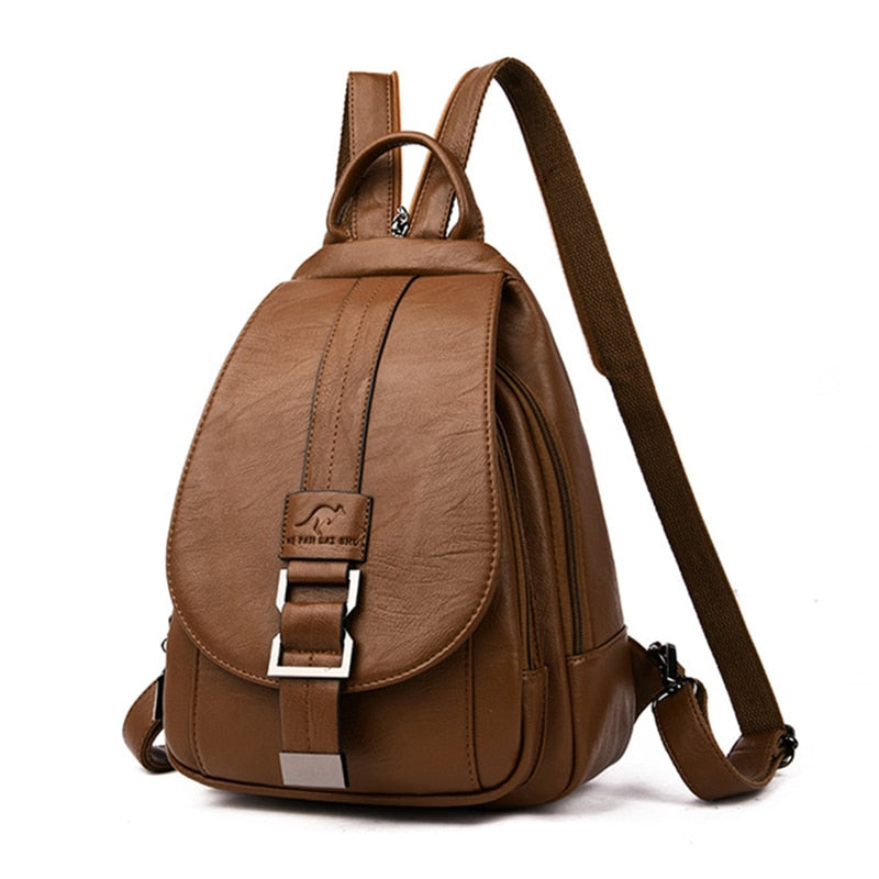 Variant image for Stijlvolle Leren Rugzak Dames - Ruimte voor Laptop en Essentials-1
